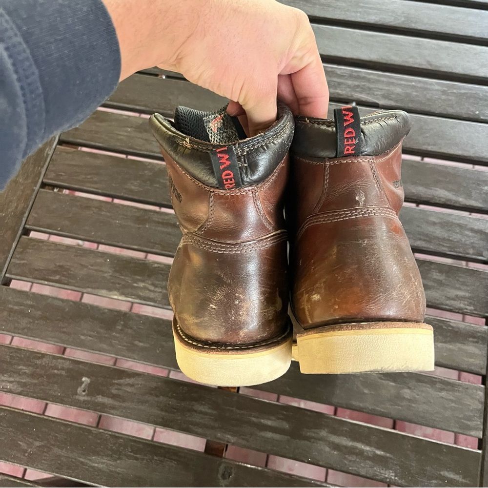 Red Wing Shoes Waterproof Moc Toe Wedge Sole Boots (11) 🇺🇸 - Picture 5 of 7